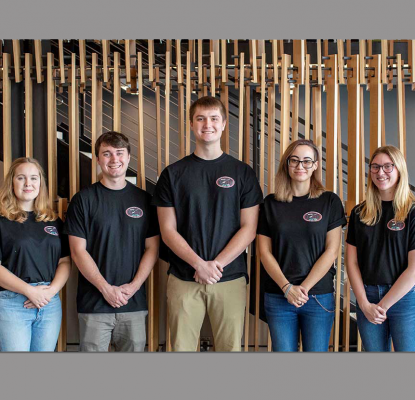 Celestine Ananda, Bennett Bartel, Nicholas Bartel, Cassandra Bossong, and Taylor Peterson