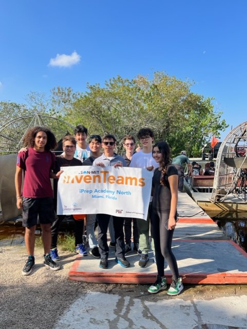 Our team in the Everglades about to take an air boat ride