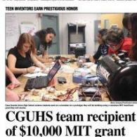 CGUHS Team One of 15 Accepted for National Competition
