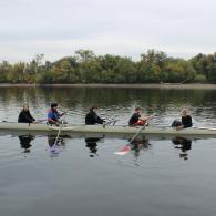 The Team Tries Rowing at Holyoke Rows