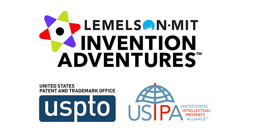 Lemelson Invention Adventures, USPTO and USIPA logos