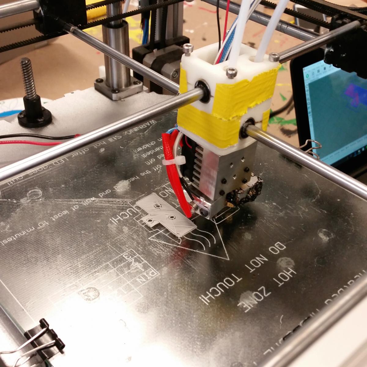 Our 3d printer hard at work