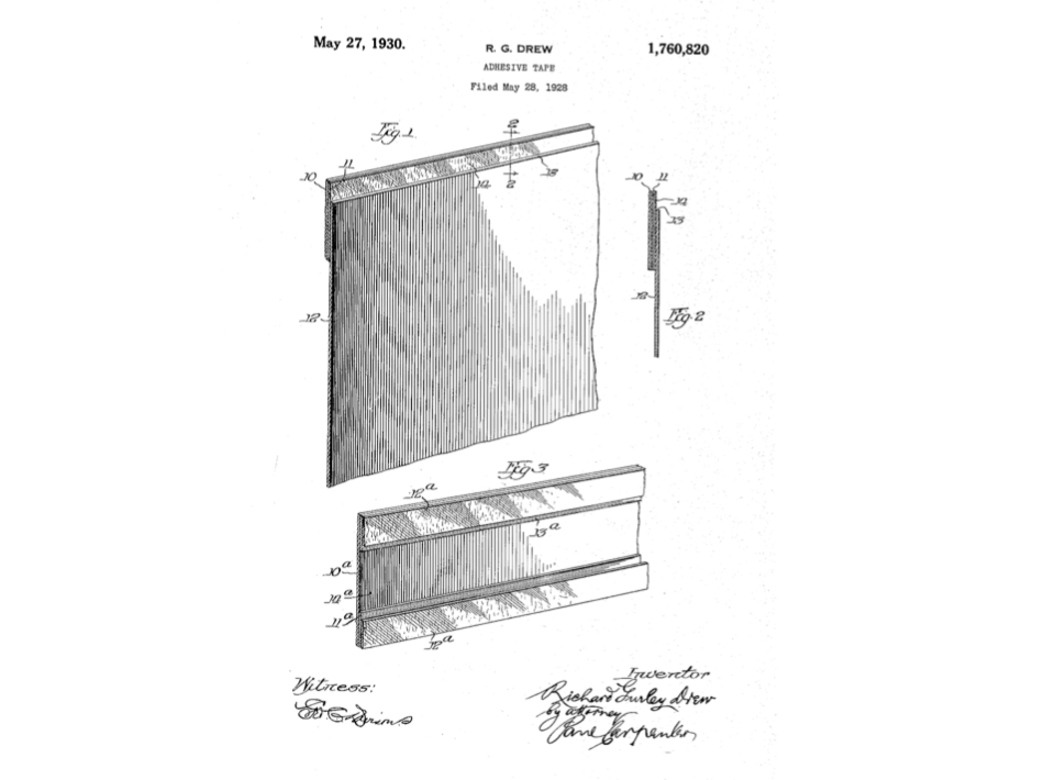 Patent Drawing for Adhesive Tape