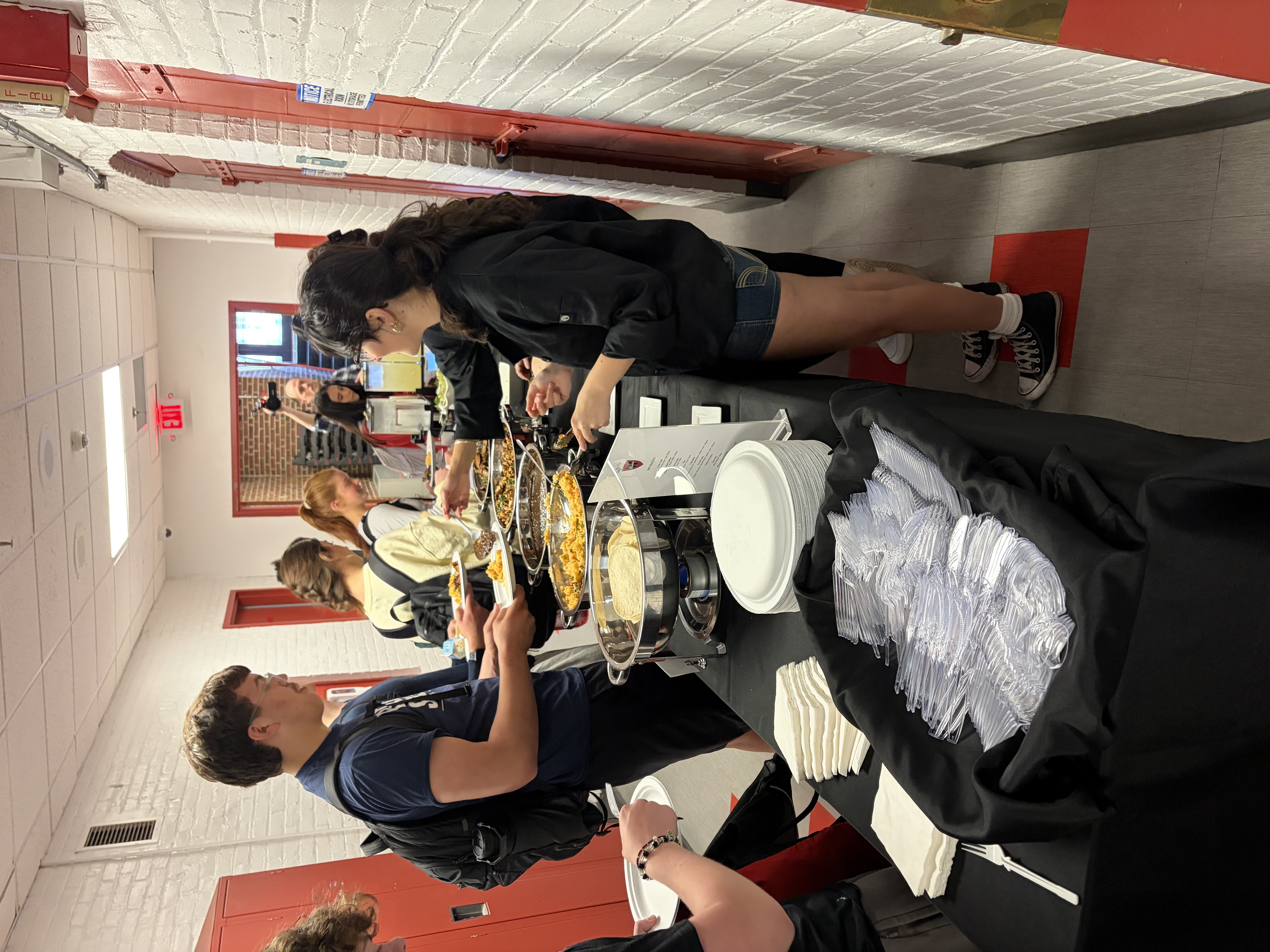 Culinary students providing lunch
