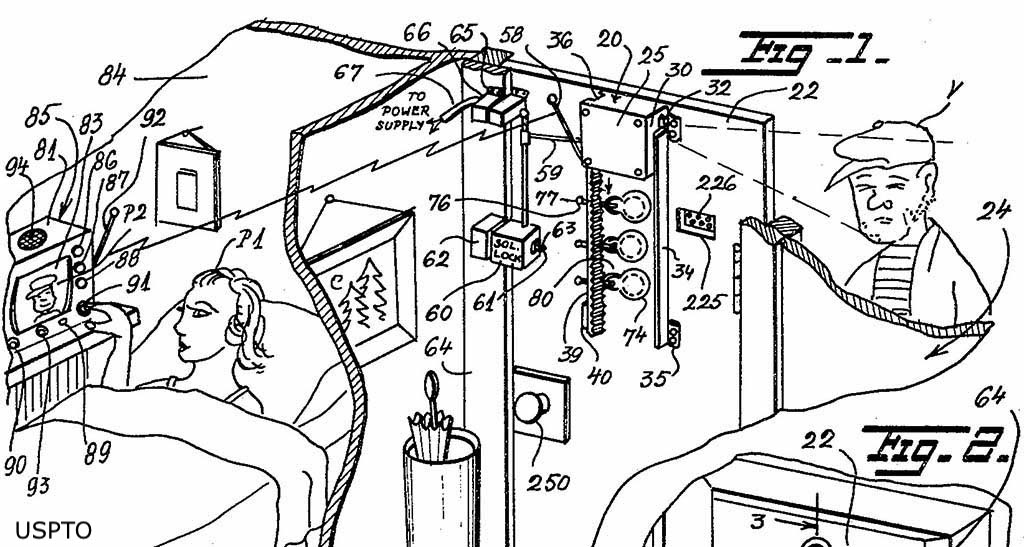 When was the first home security system installed?