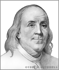 Download Benjamin Franklin Cut On New 100 Dollars Banknote Isolated On  White Background Stock Photo IStock