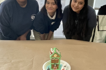 Winners of the 2023 e3 Civic High Senior Gingerbread House Decorating Competition!